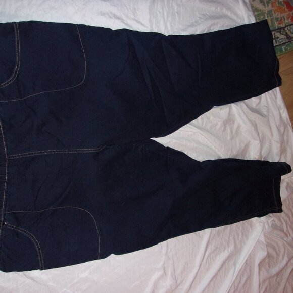 size 4x 4 x blue stretch top denim jeans pants womens elastic pull on up - Picture 3 of 5